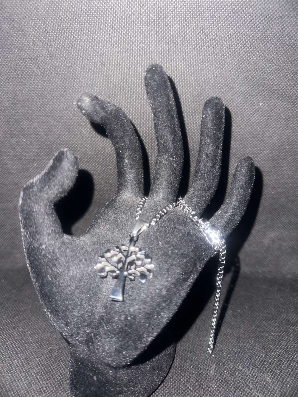 Sterling Silver Tree of Life Pendant Necklace - Silver